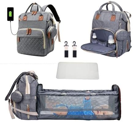 Multi-Functional Baby Diaper Bag and Bed