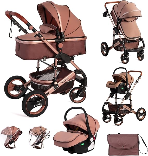 Belecoo Q3 Baby Stroller 3 In 1