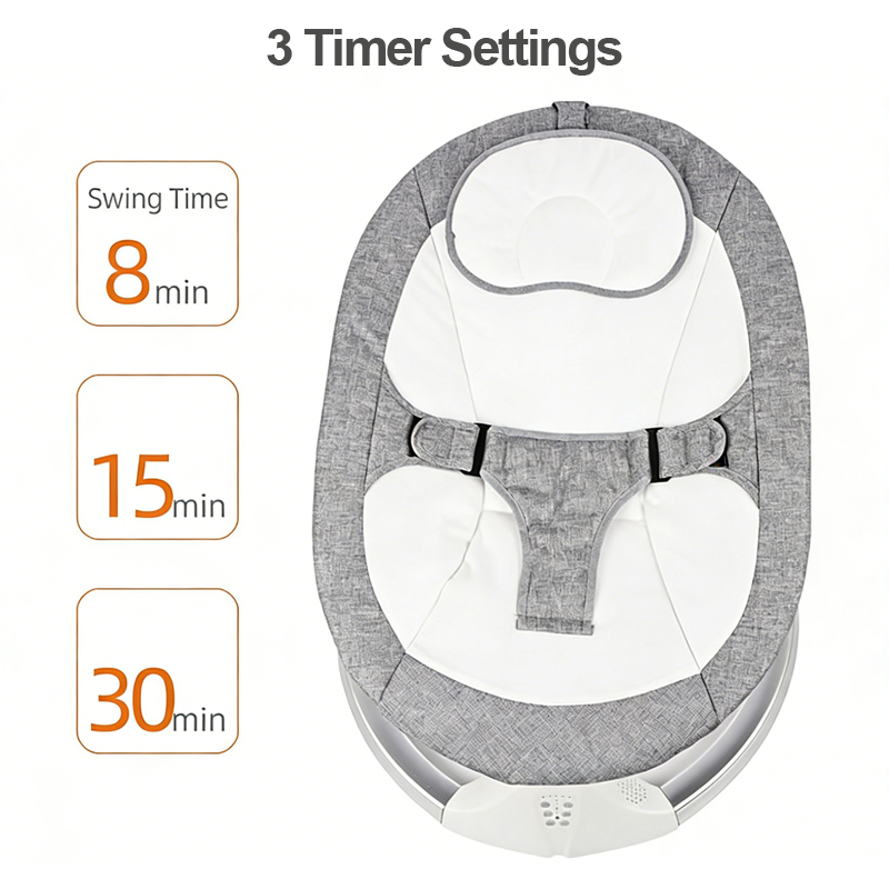 Modern electric baby rocking chair and bouncer