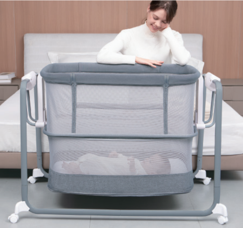 Mastela Aero Zenith Bedside Rocking Bassinet with Adjustable Height & Breathable Mesh