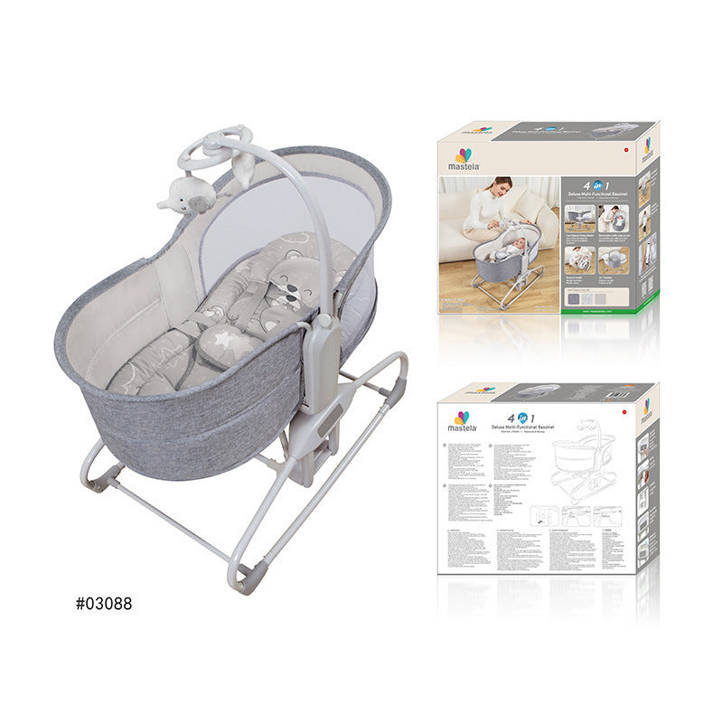 Mastela 4-in-1 Baby Swing for Infants & 360 Cradle Bassinet