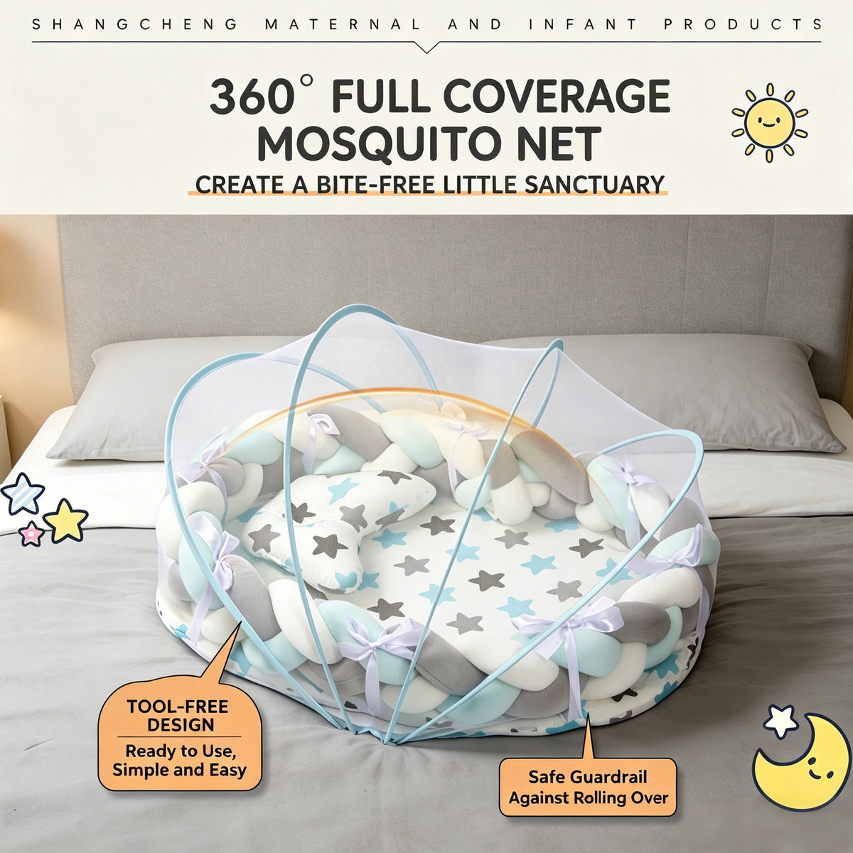 Baby Mosquito Net Portable Newborn Bed