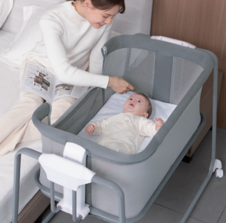 Mastela Aero Zenith Bedside Rocking Bassinet with Adjustable Height & Breathable Mesh