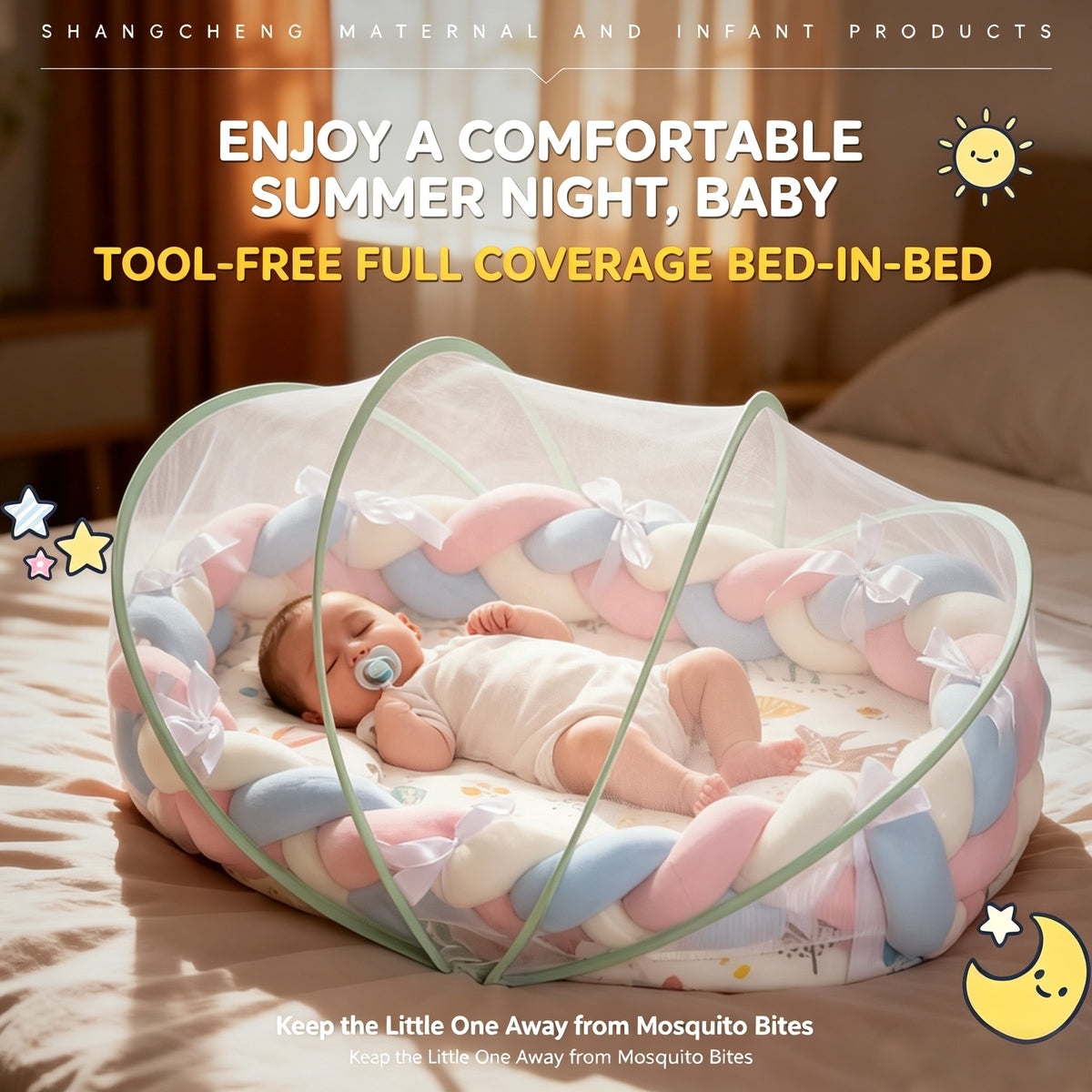Baby Mosquito Net Portable Newborn Bed