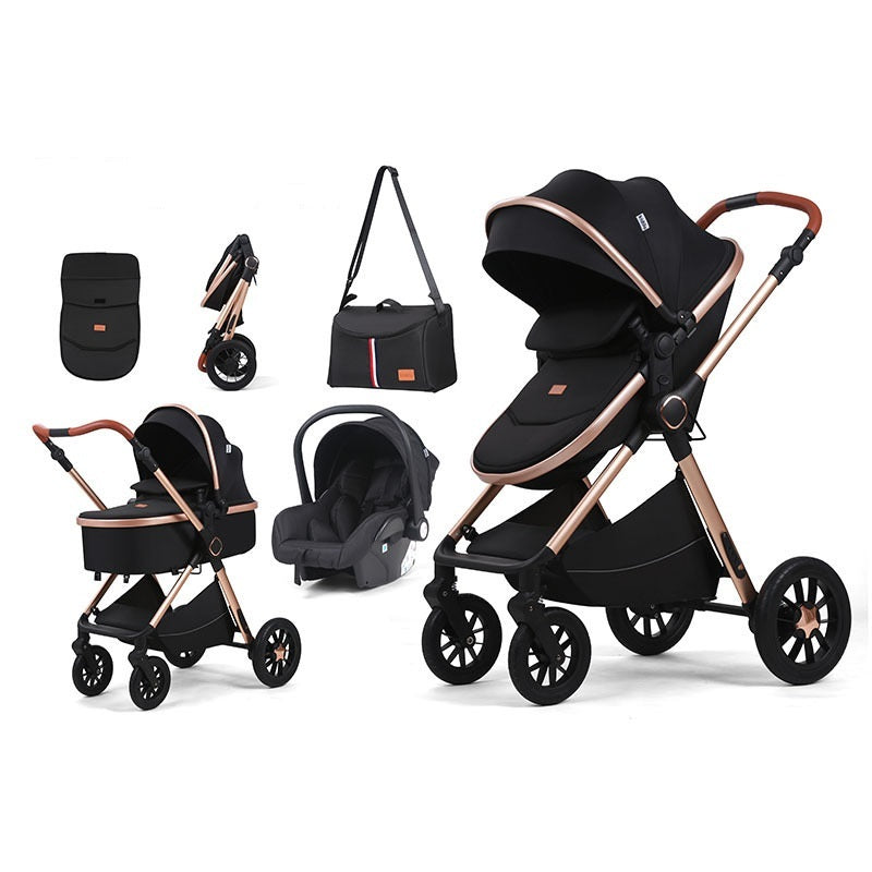 Luxury Carriage Stroller Baby 4 in 1