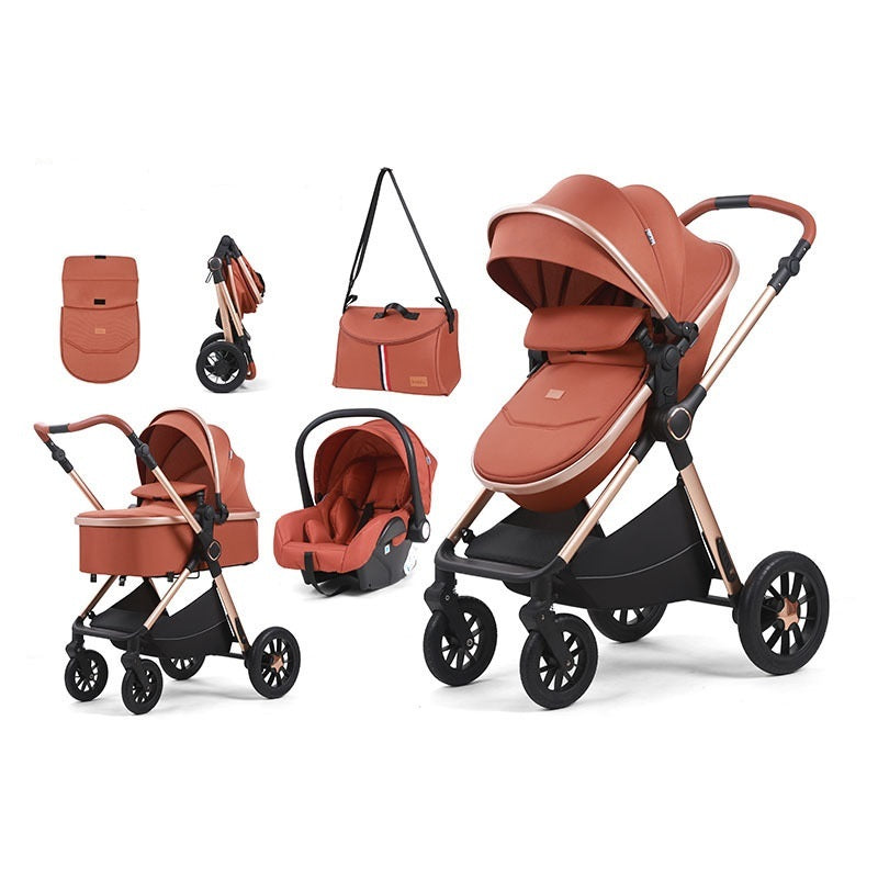 Luxury Carriage Stroller Baby 4 in 1