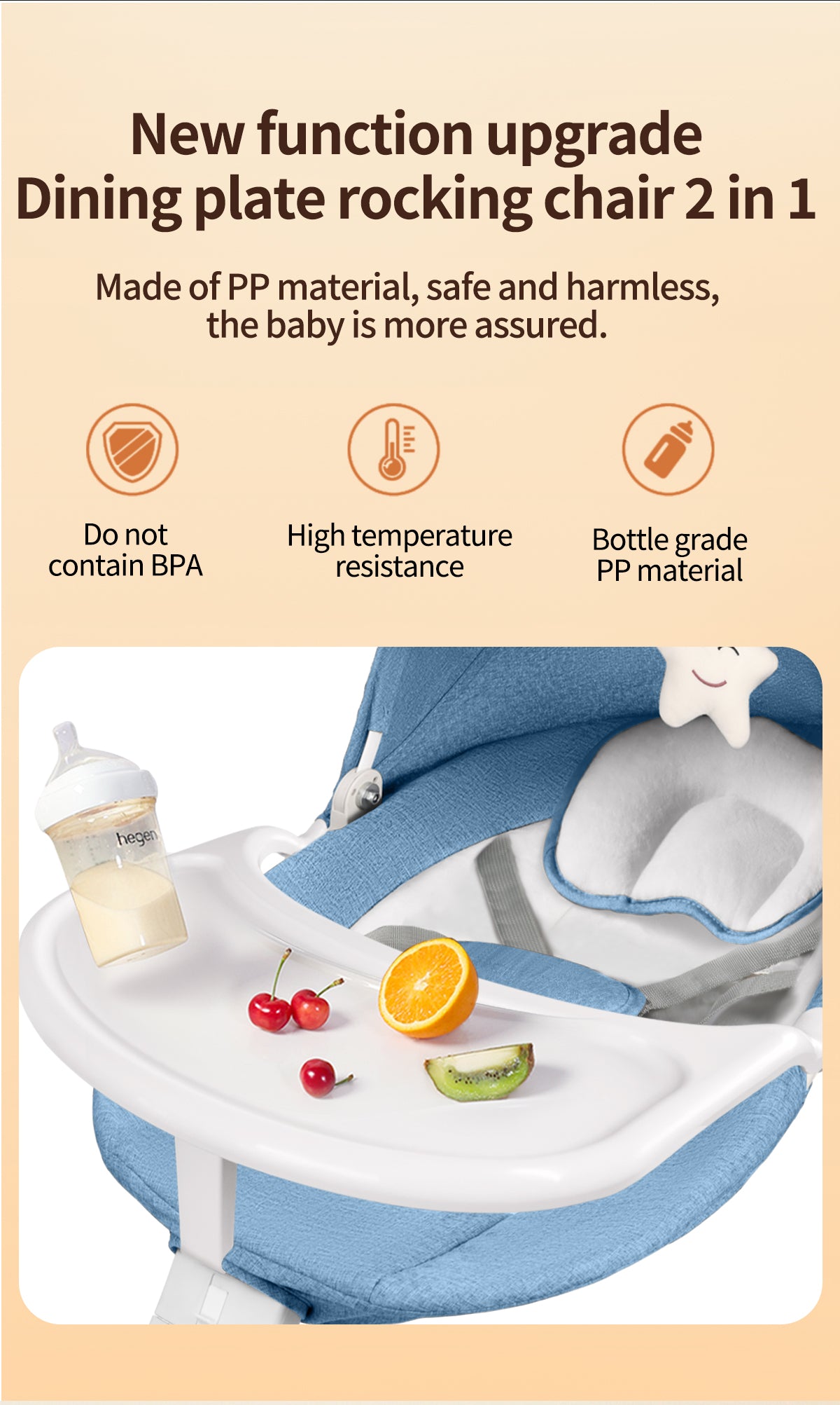 Mastela Baby Rocking Swing Chair Adjustable Multi-Motion