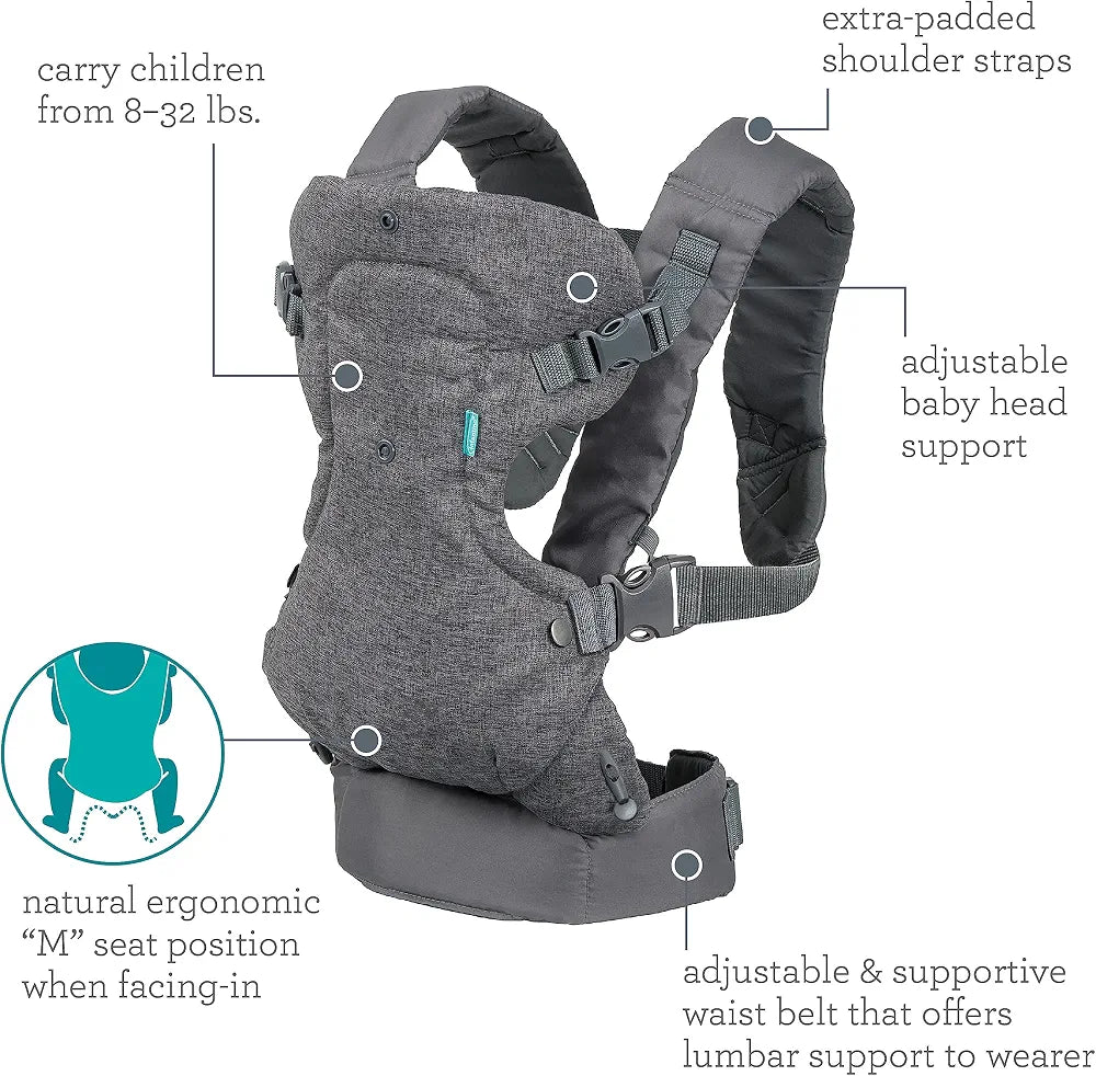 Infantino Flip 4-in-1 Convertible Baby Carrier